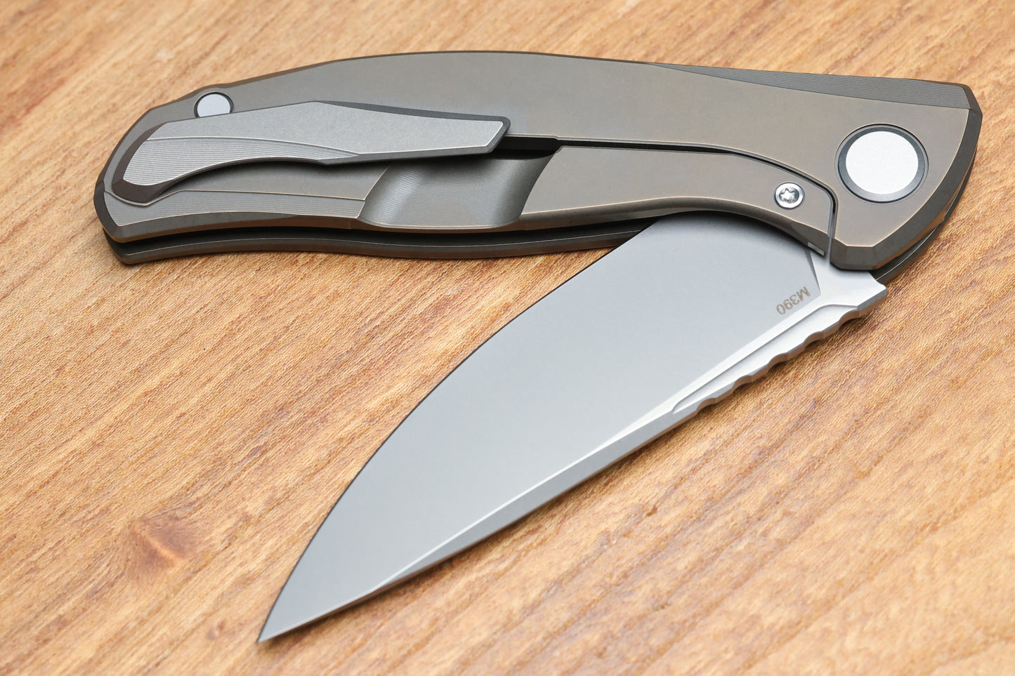 SHIROGOROV F95 ZERO - M390 BLADE - BRONZE TITANIUM HANDLE - MRBS