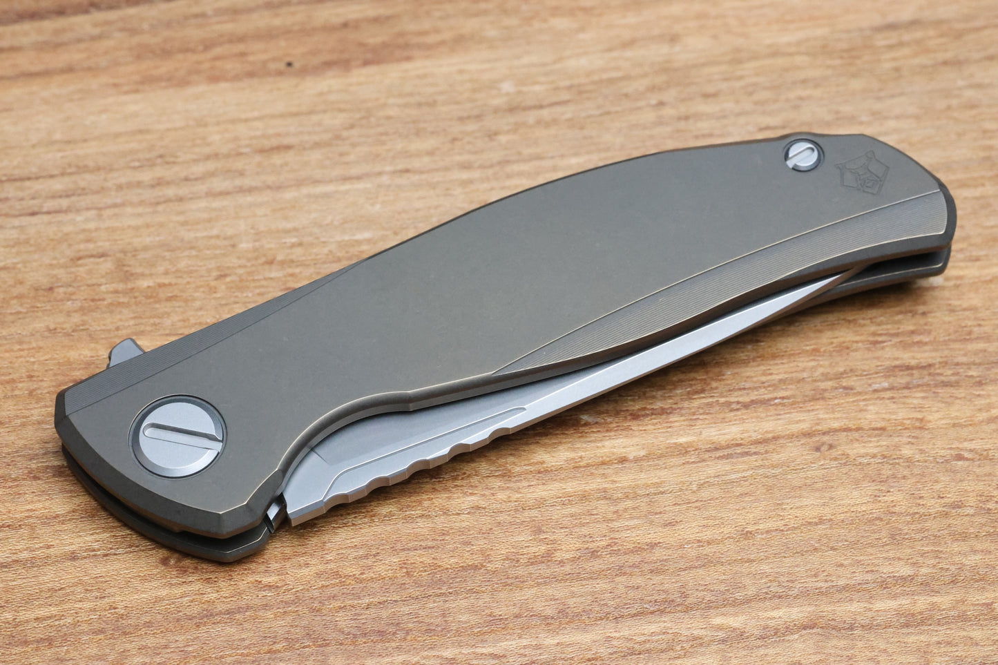 SHIROGOROV F95 ZERO - M390 BLADE - BRONZE TITANIUM HANDLE - MRBS