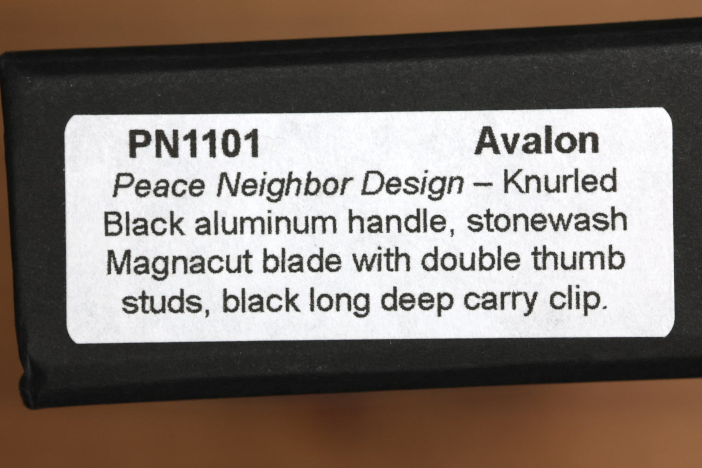 PRO-TECH PEACE NEIGHBOR AVALON BUTTON LOCK STONEWASHED MAGNACUT DROP POINT