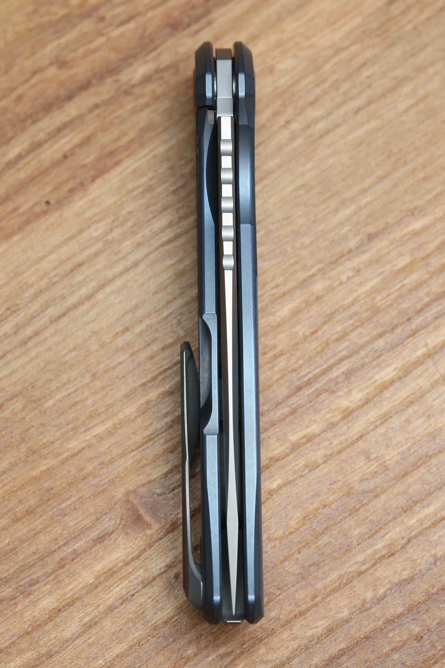 SHIRGOROV F95 ZERO - M390 BLADE - BLUE TITANIUM HANDLE - MRBS