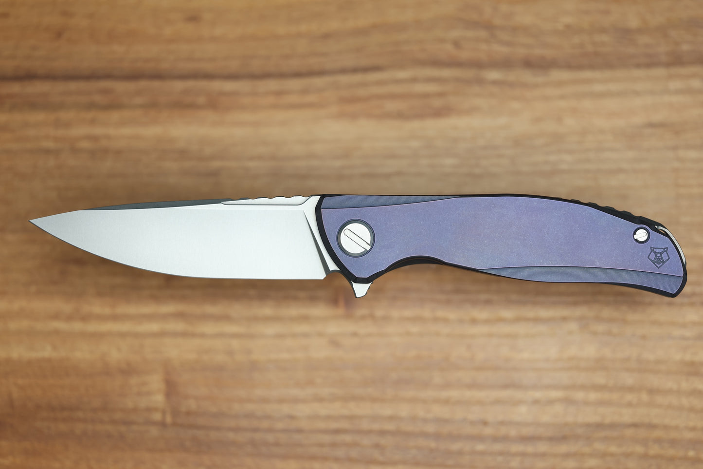 SHIROGOROV F95 ZERO - M390 BLADE - PURPLE TITANIUM HANDLE - MRBS
