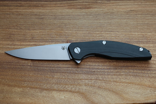 SHIROGOROV 111 - CRONIDUR 30 BLADE - BLACK G10 HANDLE - MRBS