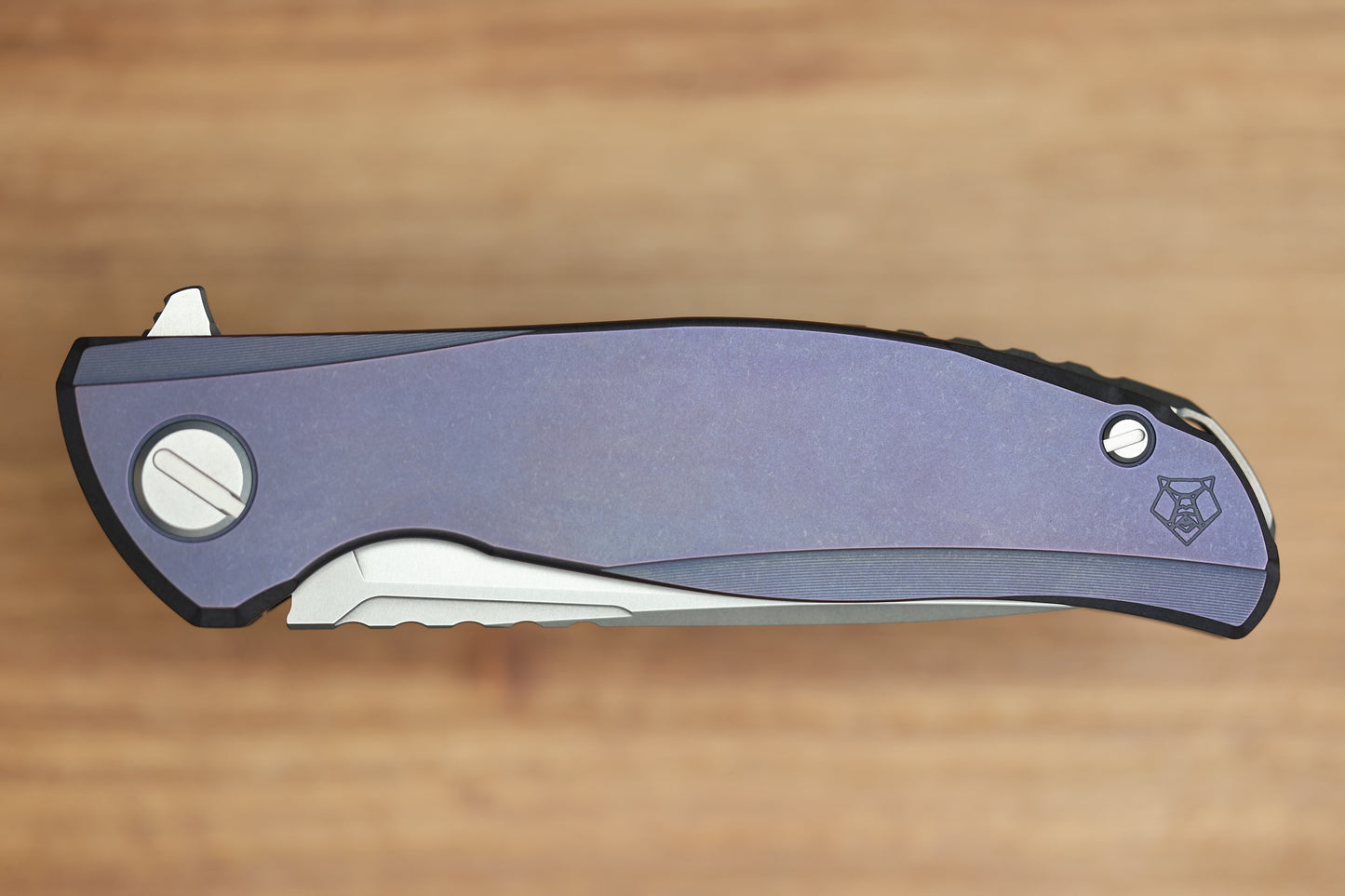 SHIROGOROV F95 ZERO - M390 BLADE - PURPLE TITANIUM HANDLE - MRBS