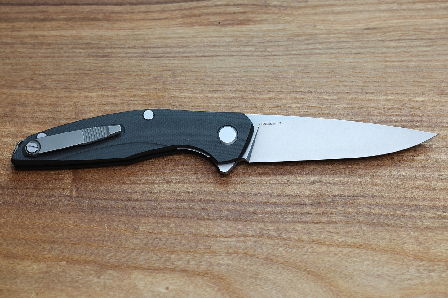 SHIROGOROV 111 - CRONIDUR 30 BLADE - BLACK G10 HANDLE - MRBS