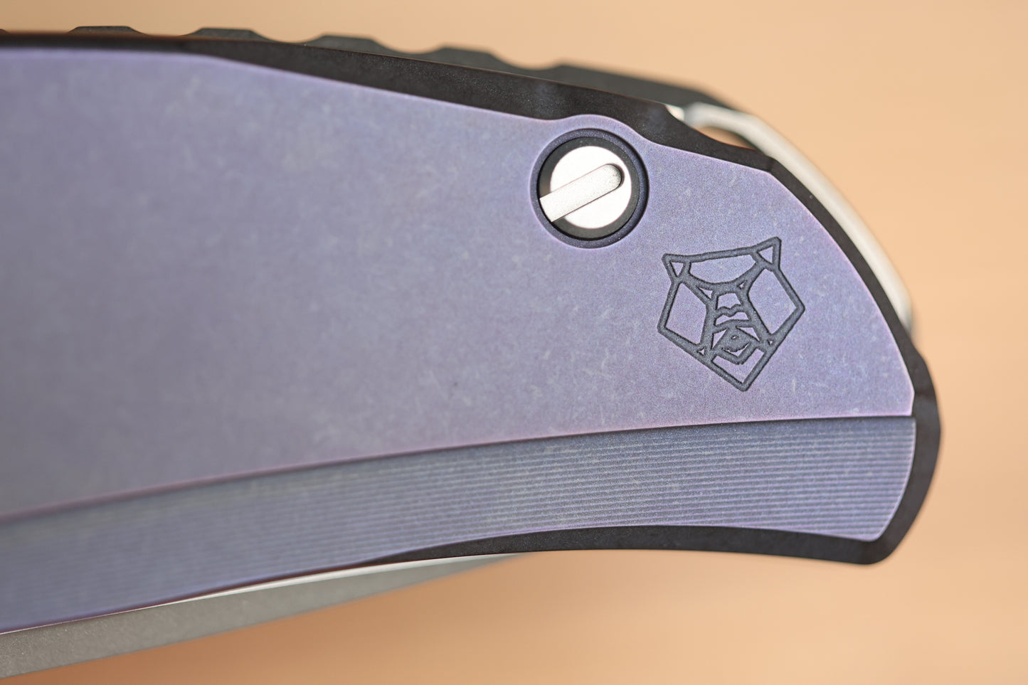 SHIROGOROV F95 ZERO - M390 BLADE - PURPLE TITANIUM HANDLE - MRBS