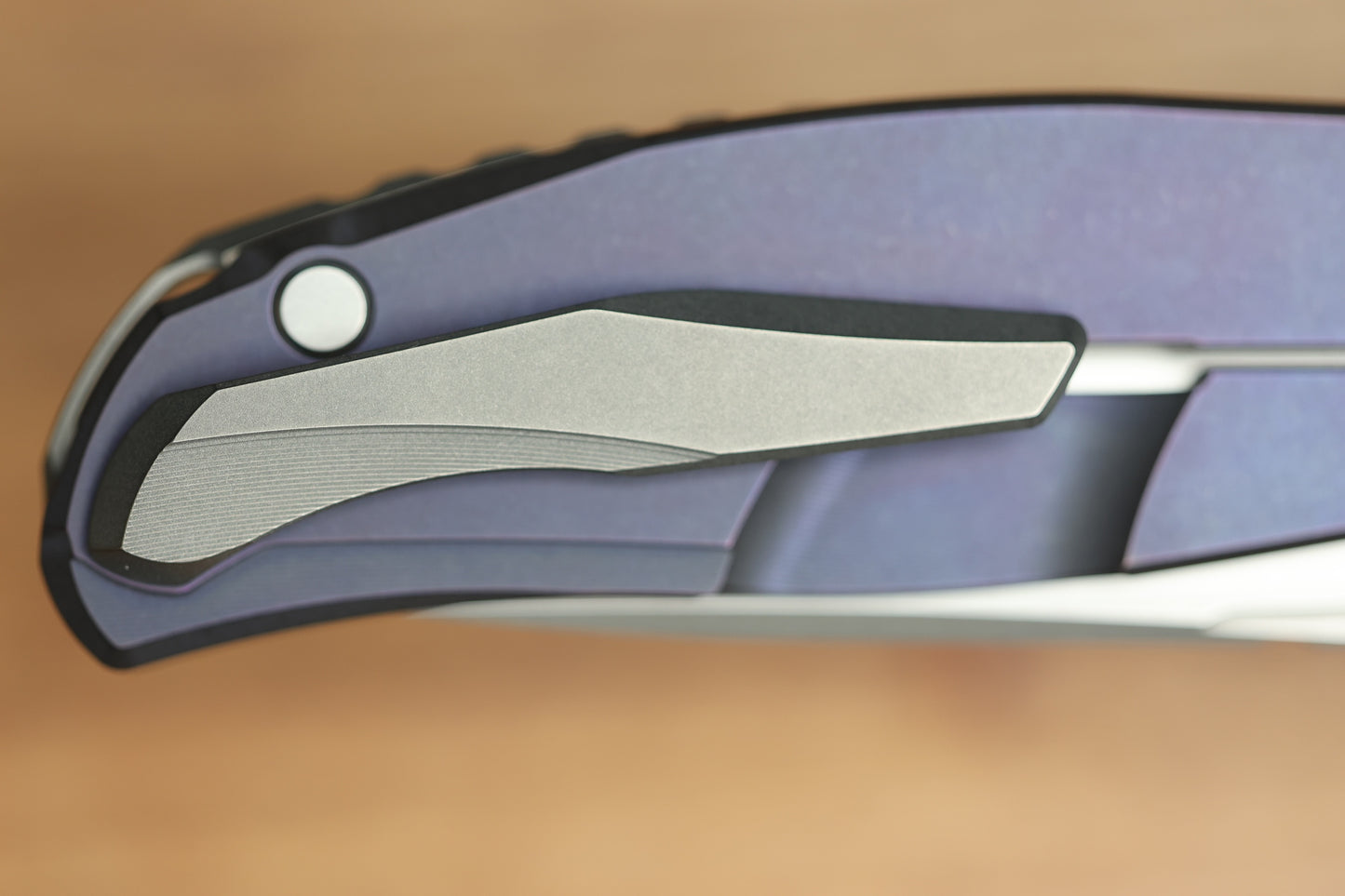 SHIROGOROV F95 ZERO - M390 BLADE - PURPLE TITANIUM HANDLE - MRBS