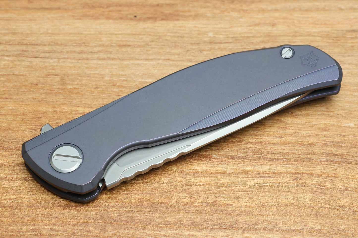 SHIROGOROV F95 ZERO - M390 BLADE - PURPLE TITANIUM HANDLE - MRBS