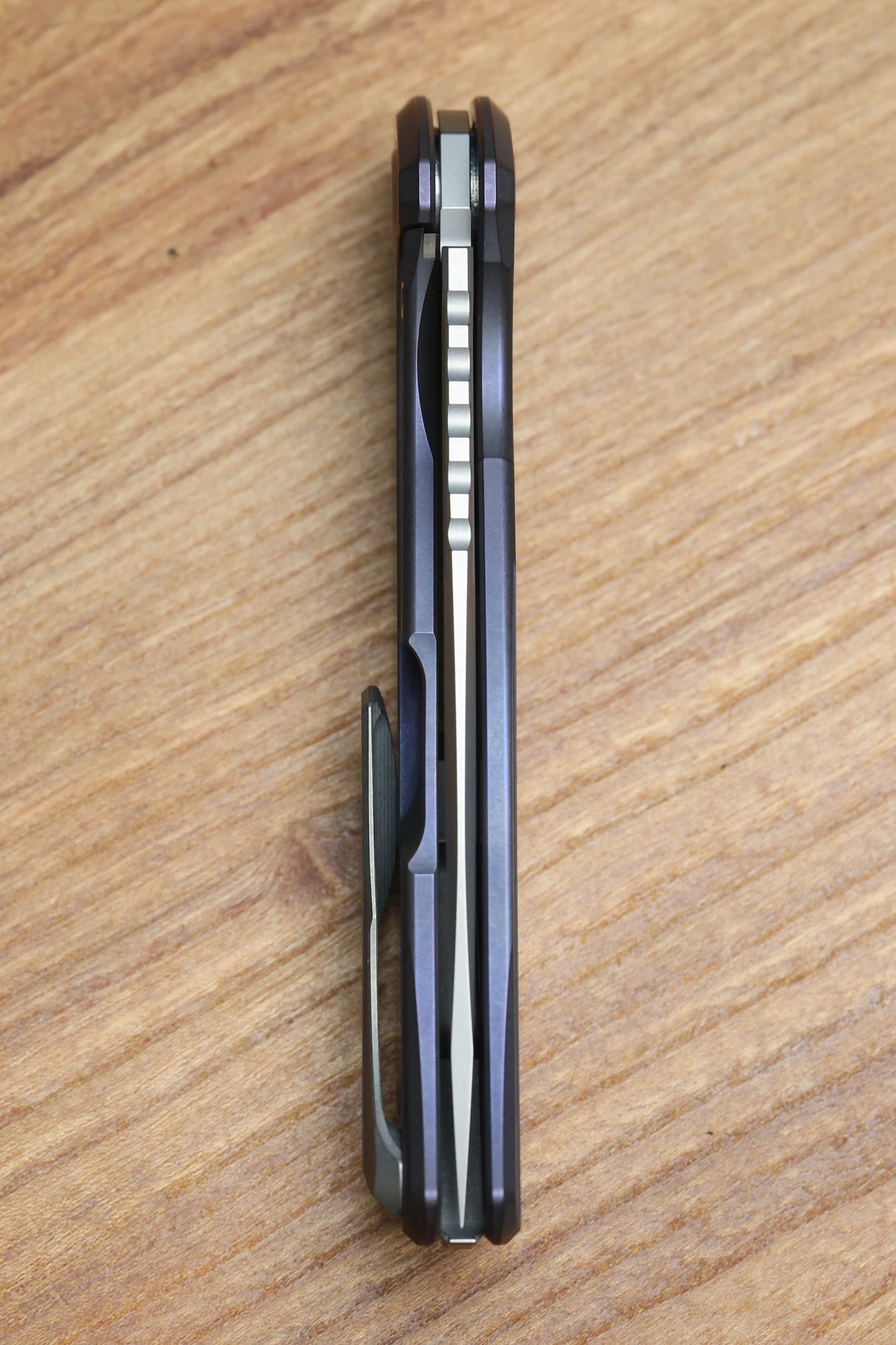 SHIROGOROV F95 ZERO - M390 BLADE - PURPLE TITANIUM HANDLE - MRBS