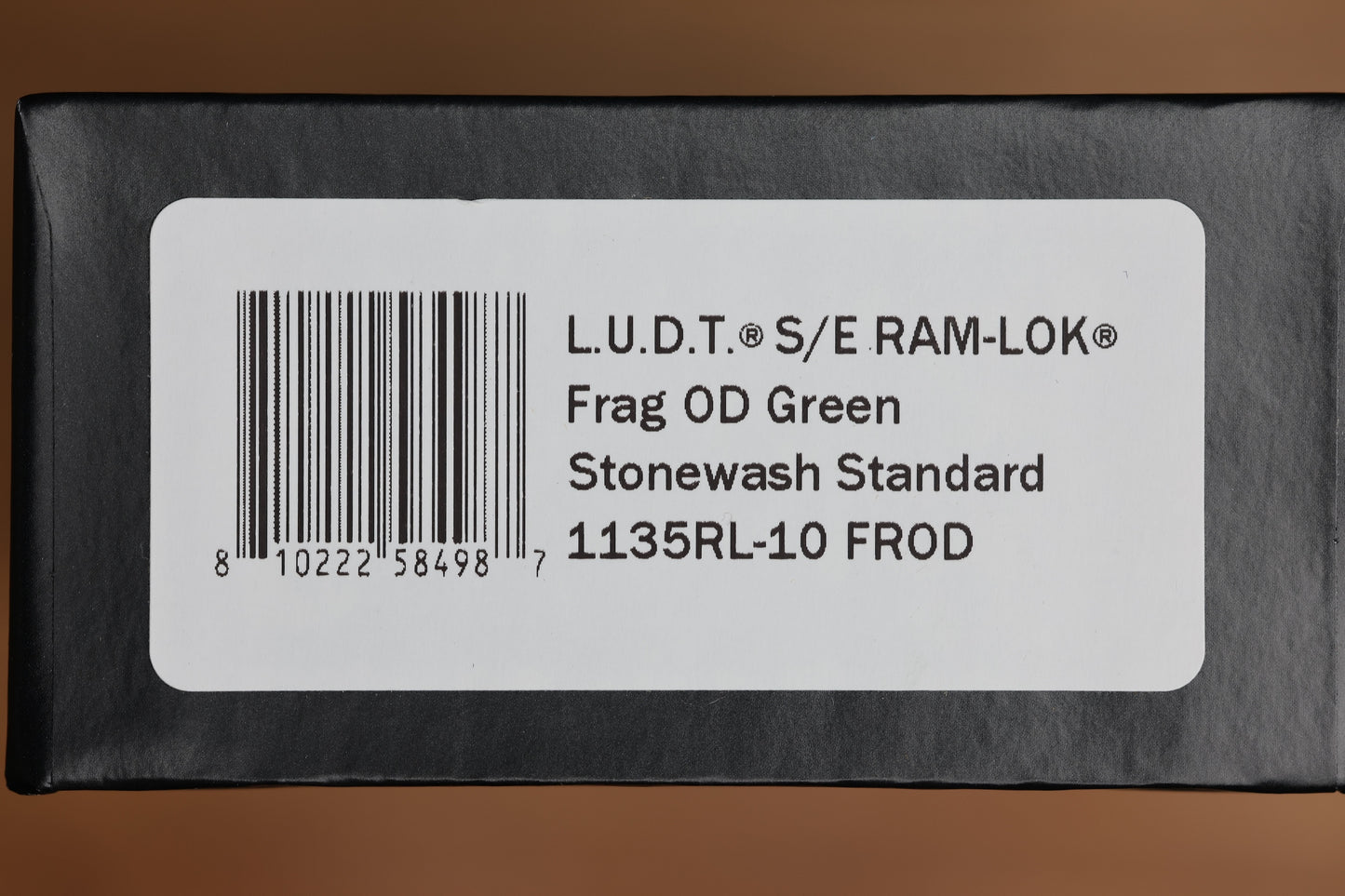 MICROTECH KNIVES LUDT RAM-LOK W/ OD GREEN FRAG HANDLE & STONEWASH DROP POINT 1135RL-10FROD