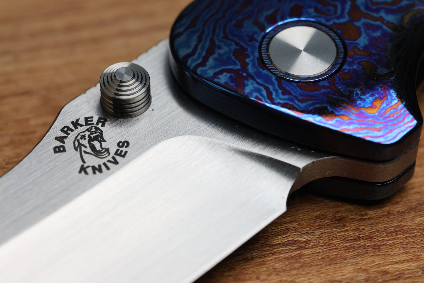 MECHFORCE & BARKER KNIVES COLLAB HOKKAIDO W/ TIMASCUS & FAT CARBON HANDLE & MAGNACUT