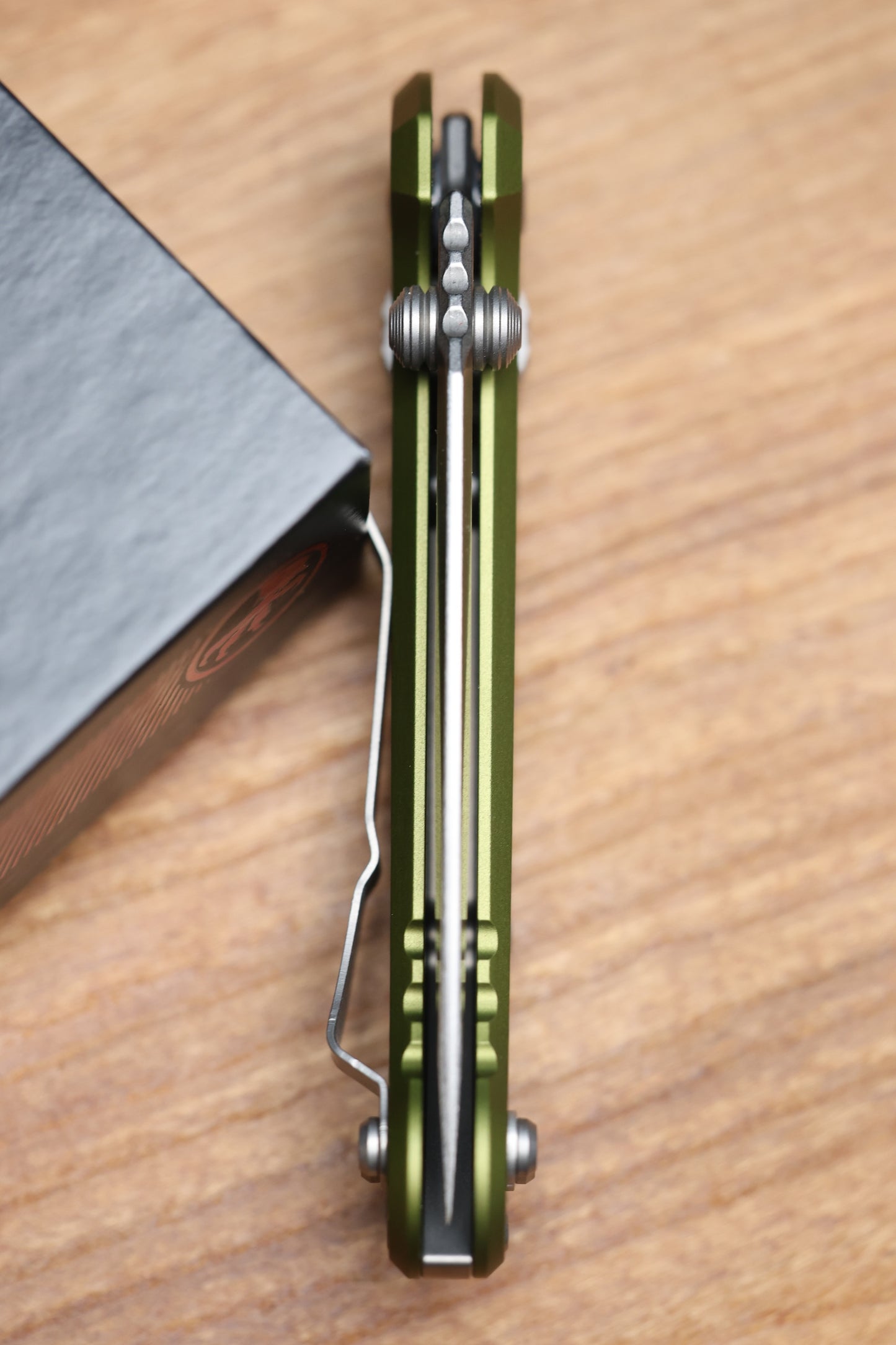 MICROTECH KNIVES LUDT RAM-LOK W/ OD GREEN FRAG HANDLE & STONEWASH DROP POINT 1135RL-10FROD