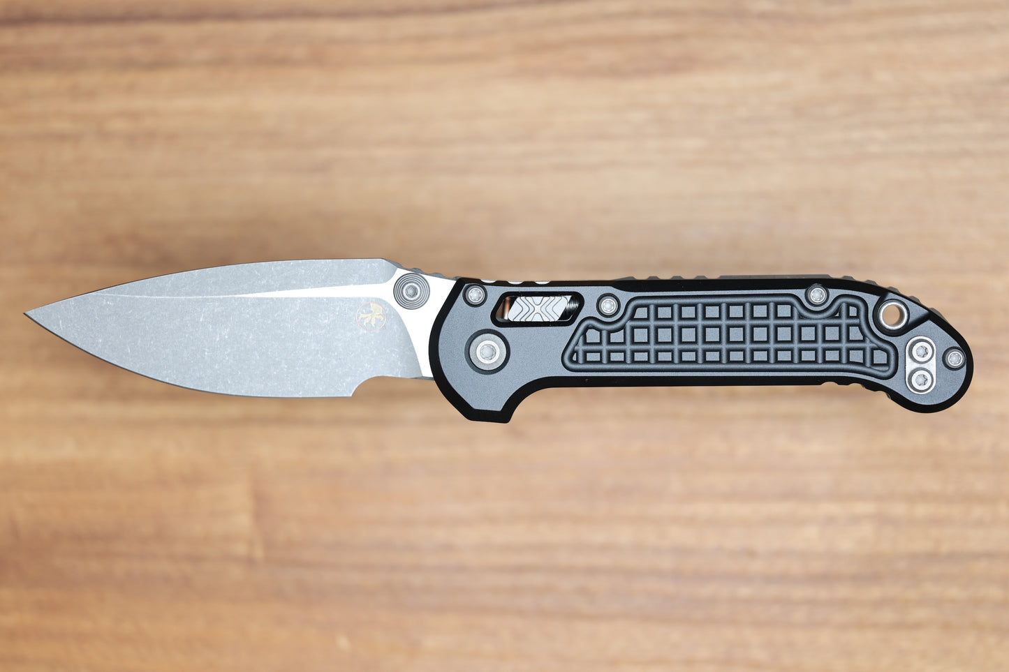 MICROTECH KNIVES LUDT RAM-LOK W/ BLACK FRAG HANDLE & APOCALYPTIC DROP POINT 1135RL-10APFR