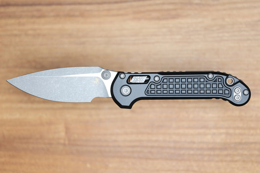 MICROTECH KNIVES LUDT RAM-LOK W/ BLACK FRAG HANDLE & APOCALYPTIC DROP POINT 1135RL-10APFR