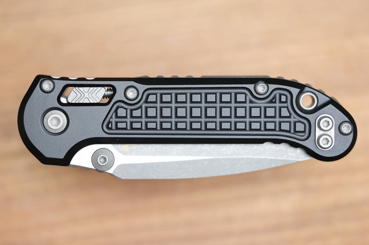 MICROTECH KNIVES LUDT RAM-LOK W/ BLACK FRAG HANDLE & APOCALYPTIC DROP POINT 1135RL-10APFR