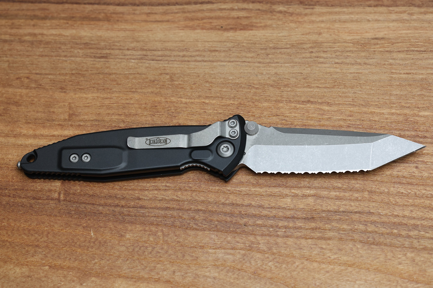 MICROTECH SOCOM ELITE FULLY SERRATED TANTO EDGE MANUAL BLACK APOCALYPTIC STANDARD 161-12 AP