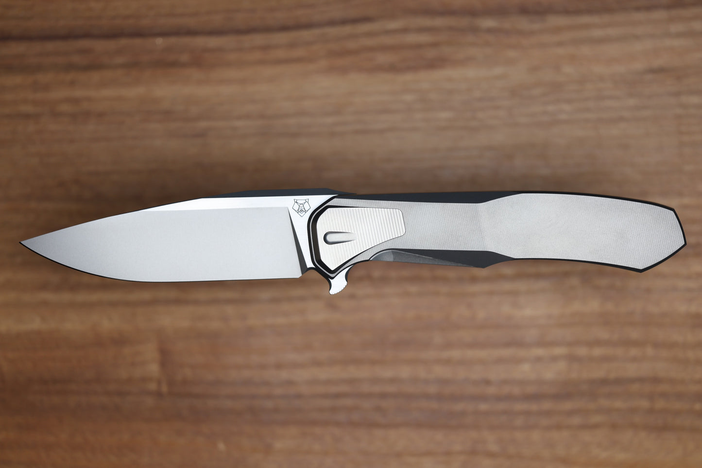 SHIROGOROV "LIMITED EDITION" SCOTT COOK DESIGN RUSSIAN LOCHSA - S90V BLADE - INTEGRAL TITANIUM HANDLE - BUSHING SYSTEM (PREOWNED)