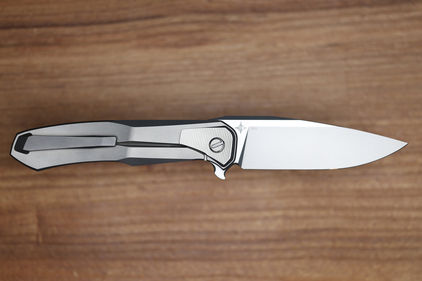 SHIROGOROV "LIMITED EDITION" SCOTT COOK DESIGN RUSSIAN LOCHSA - S90V BLADE - INTEGRAL TITANIUM HANDLE - BUSHING SYSTEM (PREOWNED)
