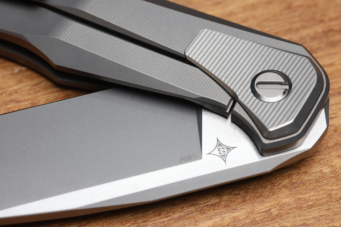 SHIROGOROV "LIMITED EDITION" SCOTT COOK DESIGN RUSSIAN LOCHSA - S90V BLADE - INTEGRAL TITANIUM HANDLE - BUSHING SYSTEM (PREOWNED)