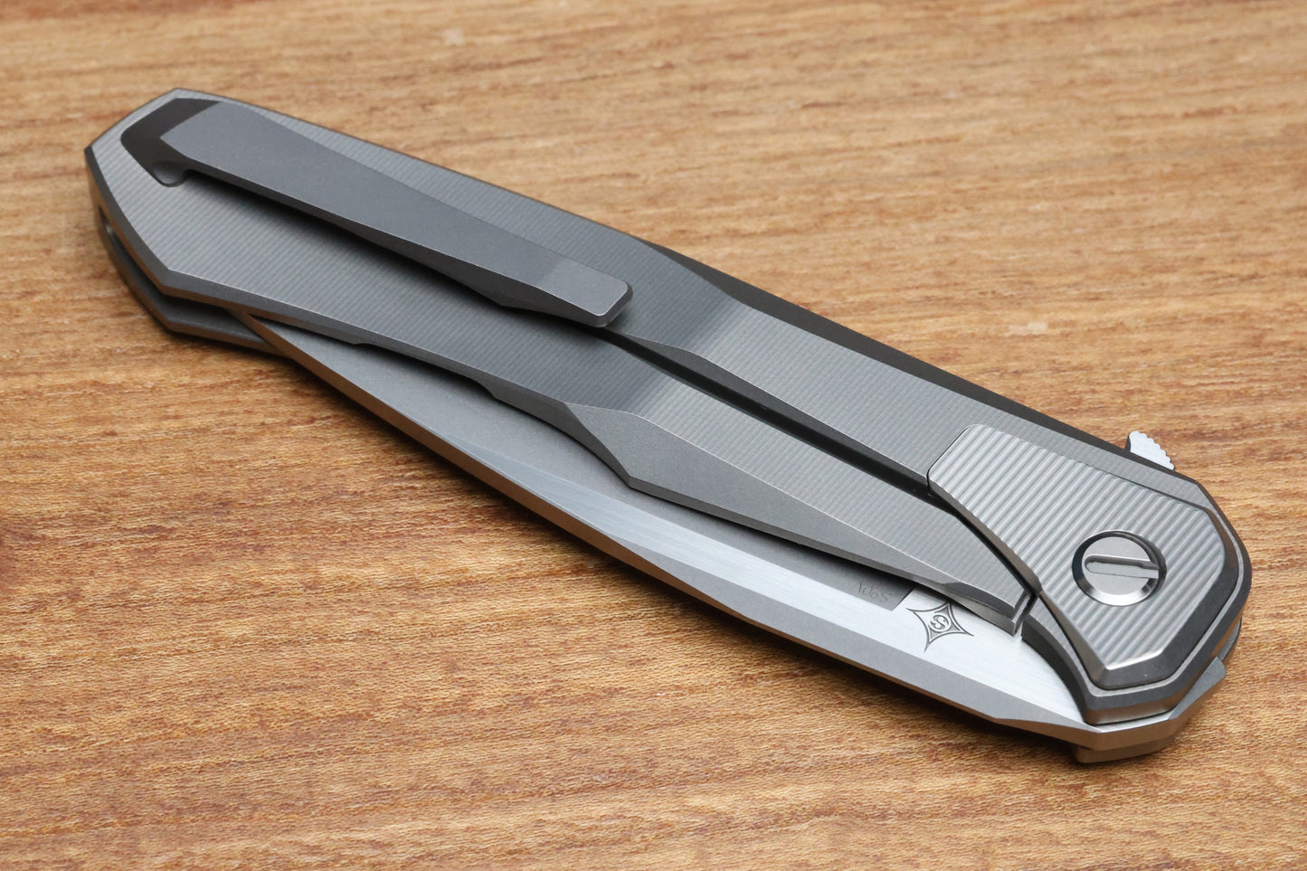 SHIROGOROV "LIMITED EDITION" SCOTT COOK DESIGN RUSSIAN LOCHSA - S90V BLADE - INTEGRAL TITANIUM HANDLE - BUSHING SYSTEM (PREOWNED)