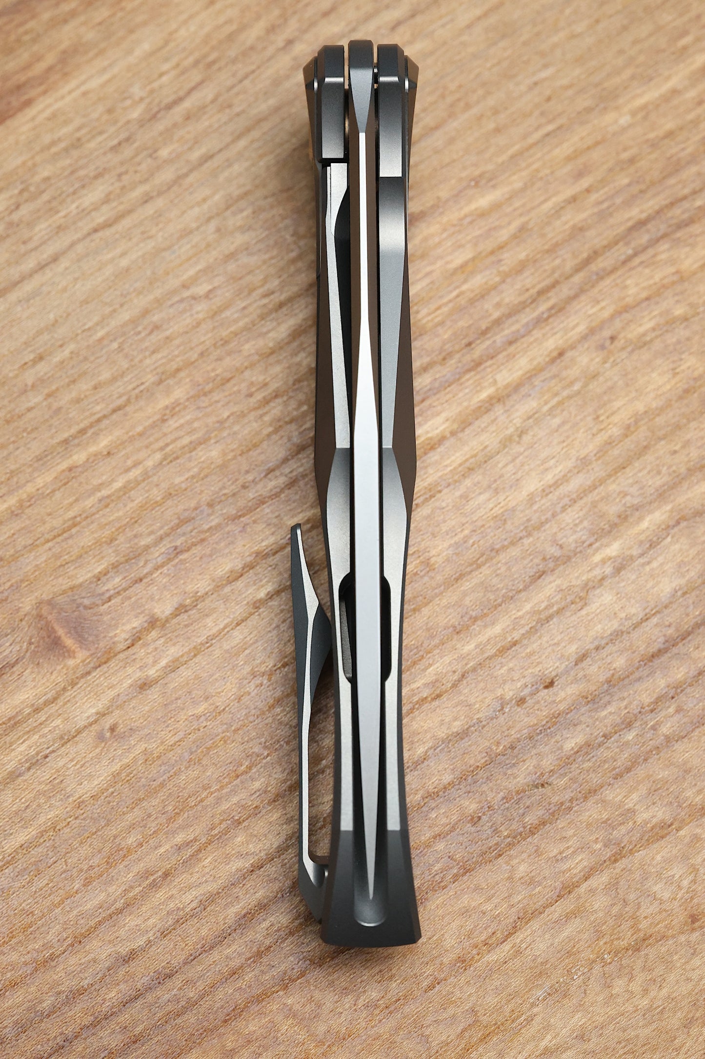 SHIROGOROV "LIMITED EDITION" SCOTT COOK DESIGN RUSSIAN LOCHSA - S90V BLADE - INTEGRAL TITANIUM HANDLE - BUSHING SYSTEM (PREOWNED)