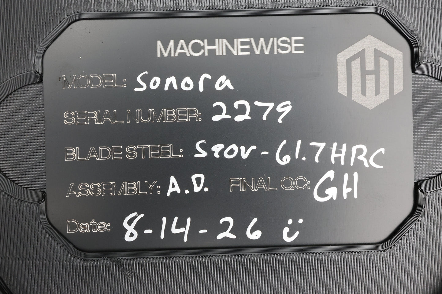 MACHINEWISE SONORA #2279 - INTEGRAL S90V BLADE
