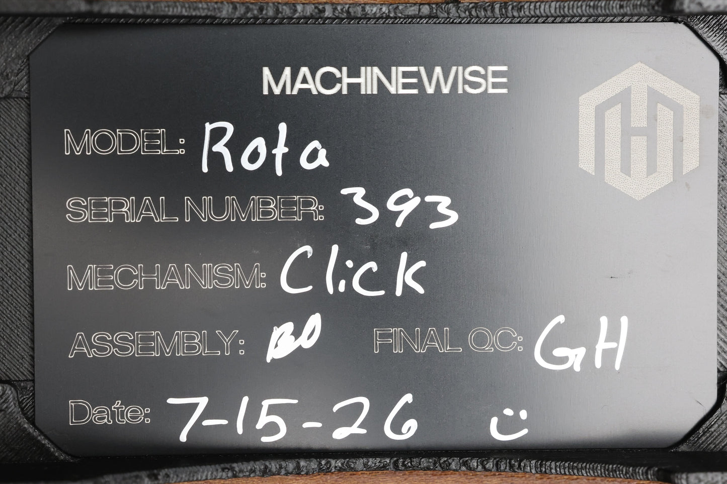 MACHINEWISE ROTA TITANIUM CLICK PEN #393