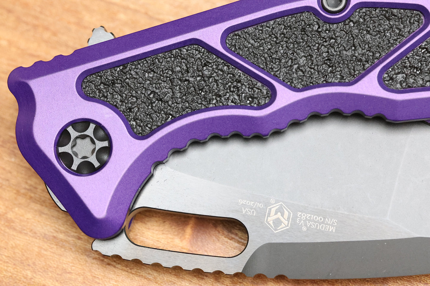 HERETIC KNIVES MEDUSA MANUAL - RECURVE DLC - PURPLE - H010-6A-PU