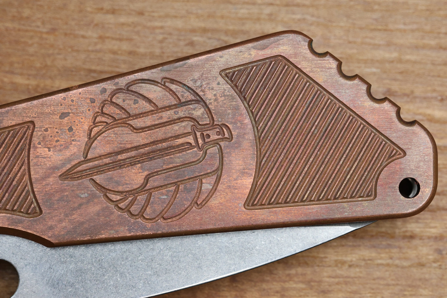 STRIDER KNIVES SMF COPPER - TANTO EDGE S30V