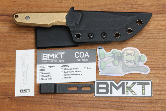 BMKT FIELD SPEC EXPLORER BRASS BOWIE TANTO MAGNACUT