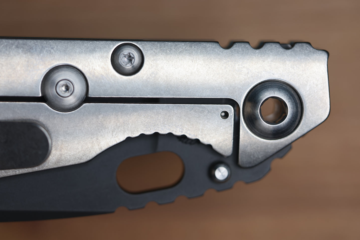 STRIDER KNIVES SNG CC - DROP POINT 20CV BLADE - TITANIUM/FOREST GREEN G10 HANDLE