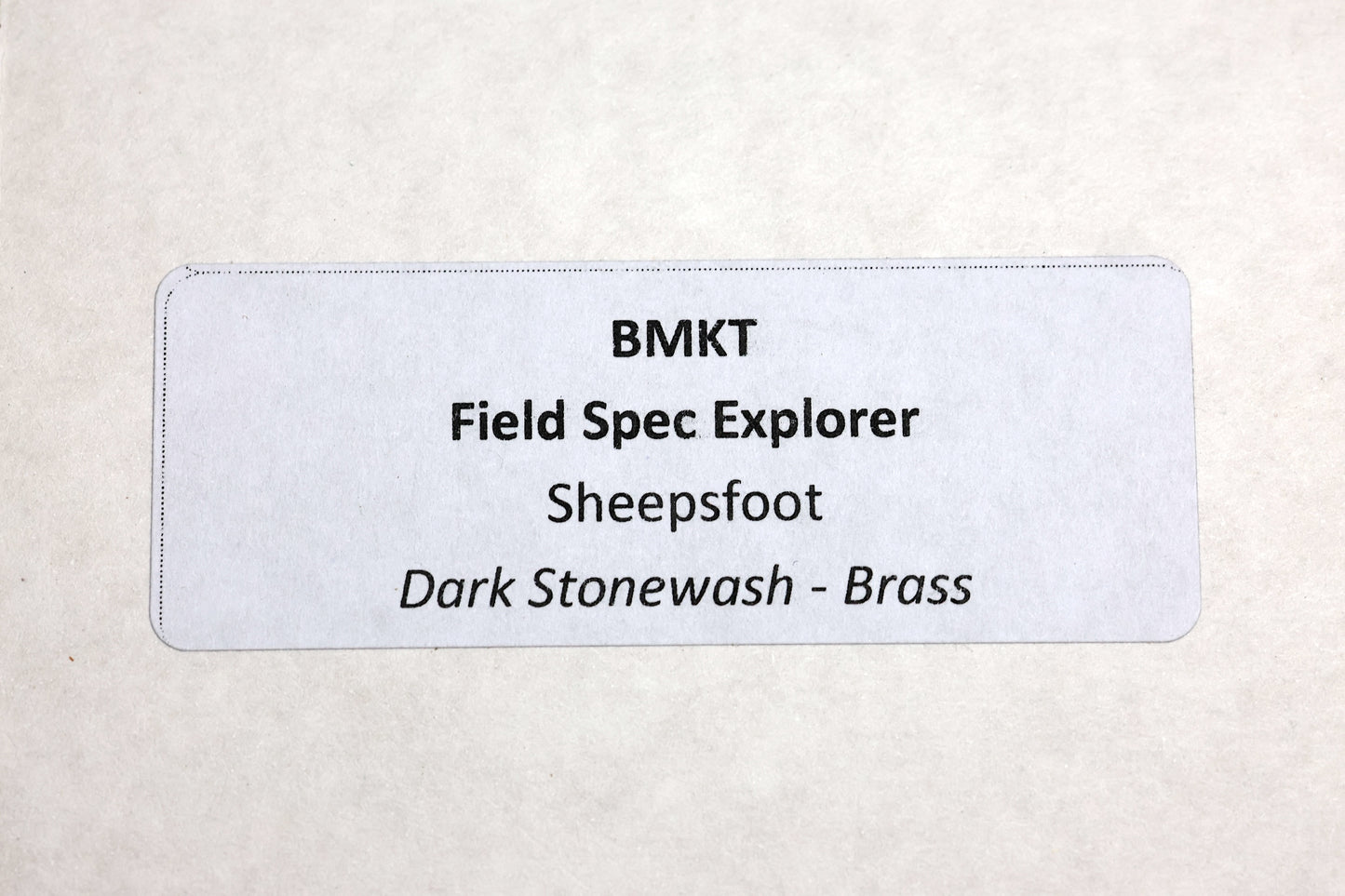 BMKT FIELD SPEC EXPLORER BRASS SHEEPSFOOT MAGNACUT