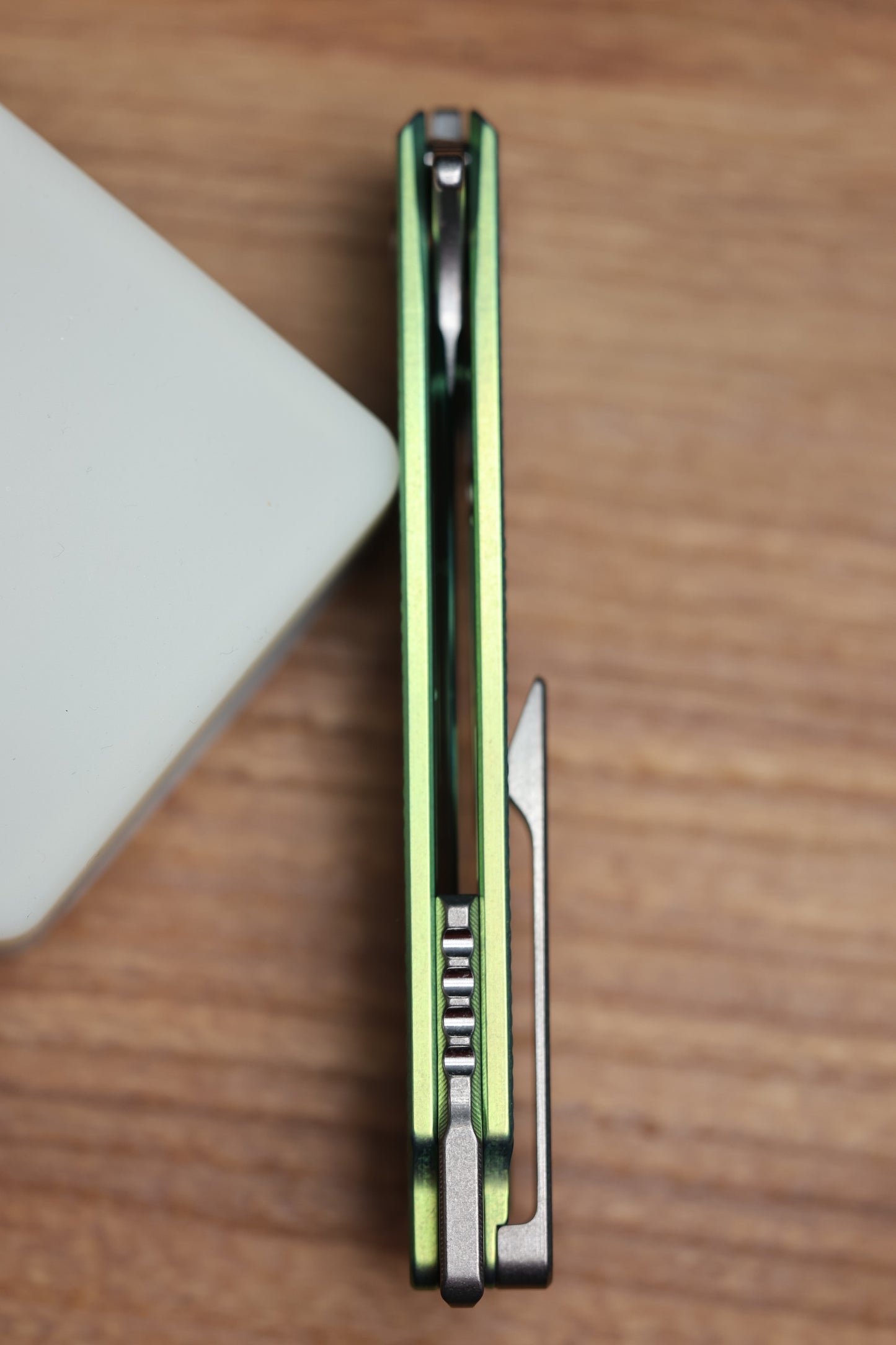 MACHINEWISE MOJAVE #1481 GREEN ANO GRENADE TEXTURE AND S90V BLADE