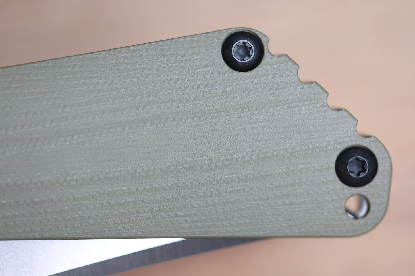 STRIDER KNIVES SNG CC - OD GREEN G10/TITANIUM HANDLE - BOWIE MAGNACUT BLADE