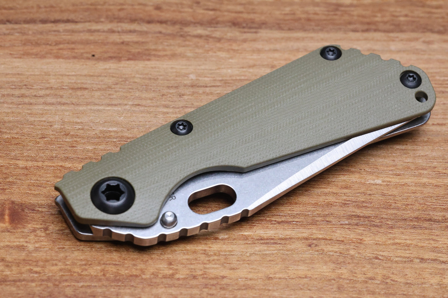 STRIDER KNIVES SNG CC - OD GREEN G10/TITANIUM HANDLE - BOWIE MAGNACUT BLADE
