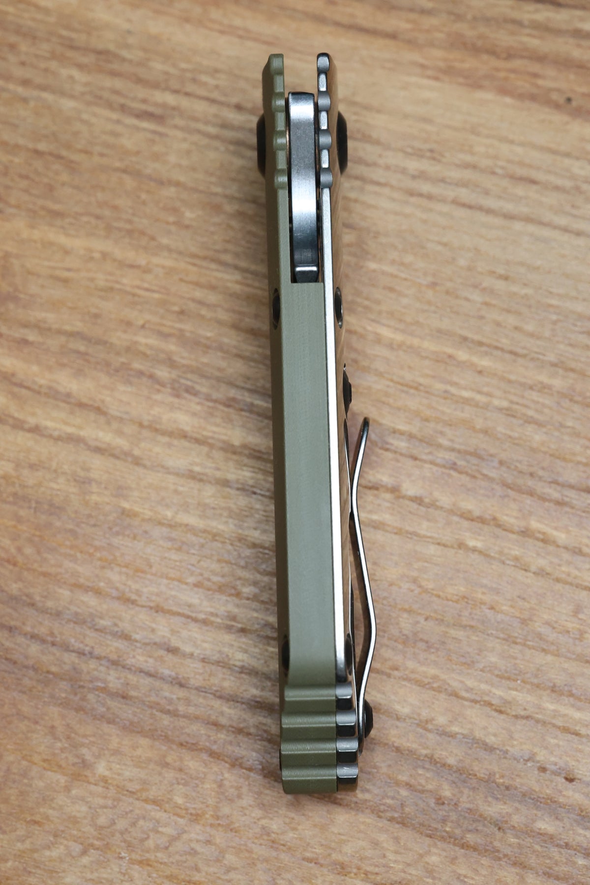 STRIDER KNIVES SNG CC - OD GREEN G10/TITANIUM HANDLE - BOWIE MAGNACUT BLADE
