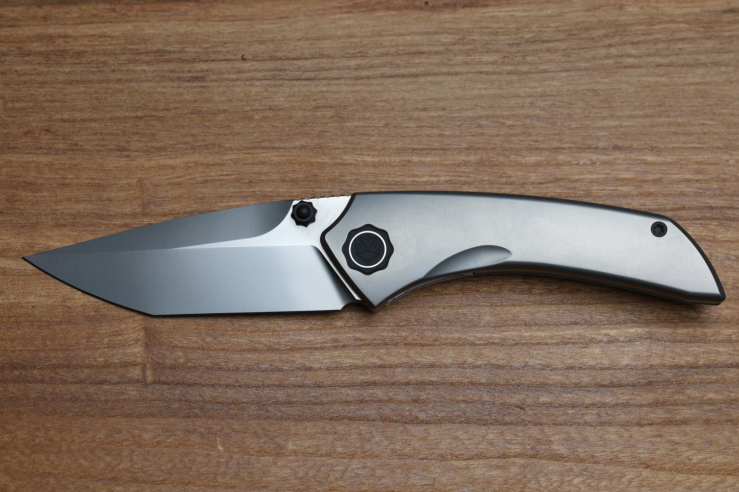 POIKILO BLADE EDC SERIES TUNA-S2 TITANIUM INSET LOCK FOLDER 3.4" PEARLESCENT M398