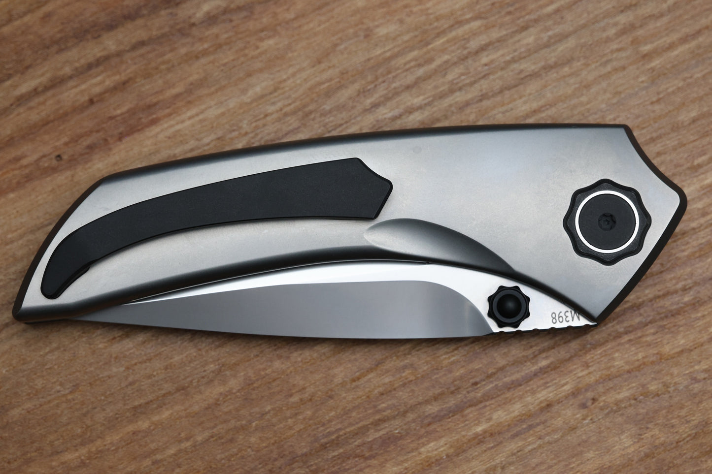 POIKILO BLADE EDC SERIES TUNA-S2 TITANIUM INSET LOCK FOLDER 3.4" PEARLESCENT M398