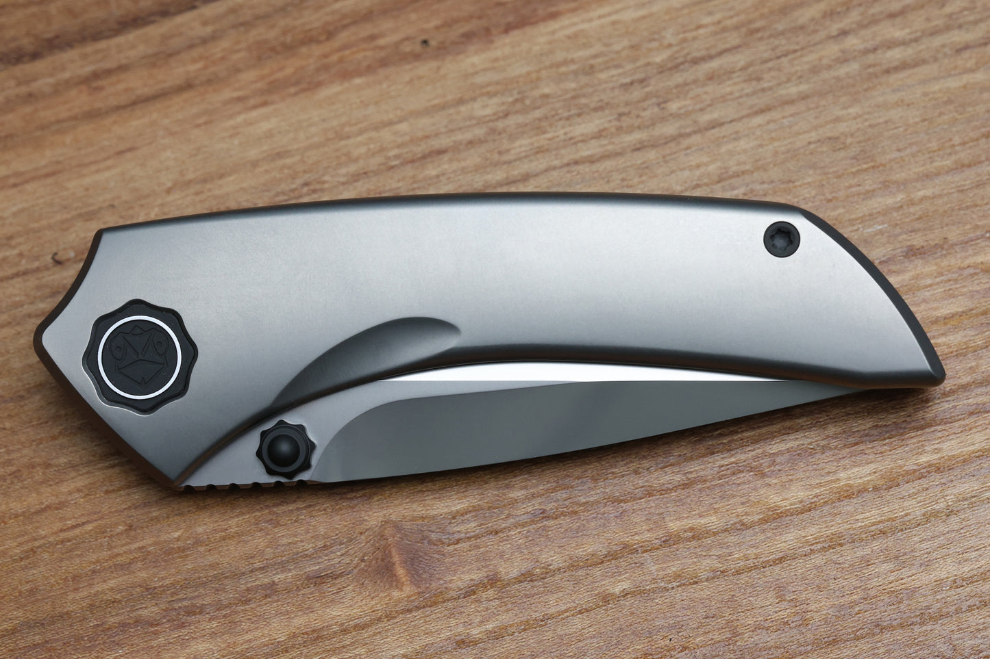 POIKILO BLADE EDC SERIES TUNA-S2 TITANIUM INSET LOCK FOLDER 3.4" PEARLESCENT M398