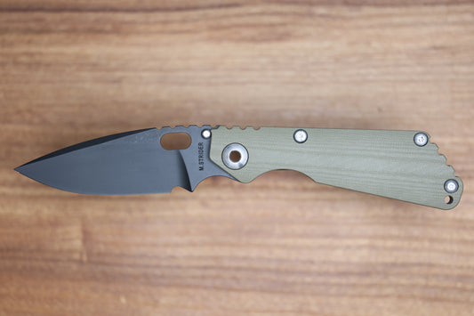 STRIDER KNIVES SNG CC - DROP POINT PD#1 BLADE - TITANIUM/OD GREEN G10 HANDLE