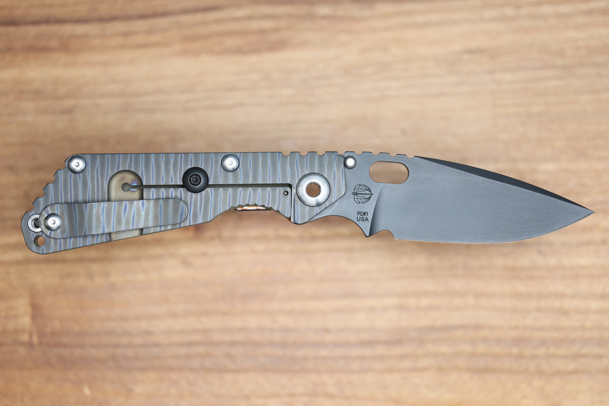 STRIDER KNIVES SNG CC - DROP POINT PD#1 BLADE - TITANIUM/OD GREEN G10 HANDLE