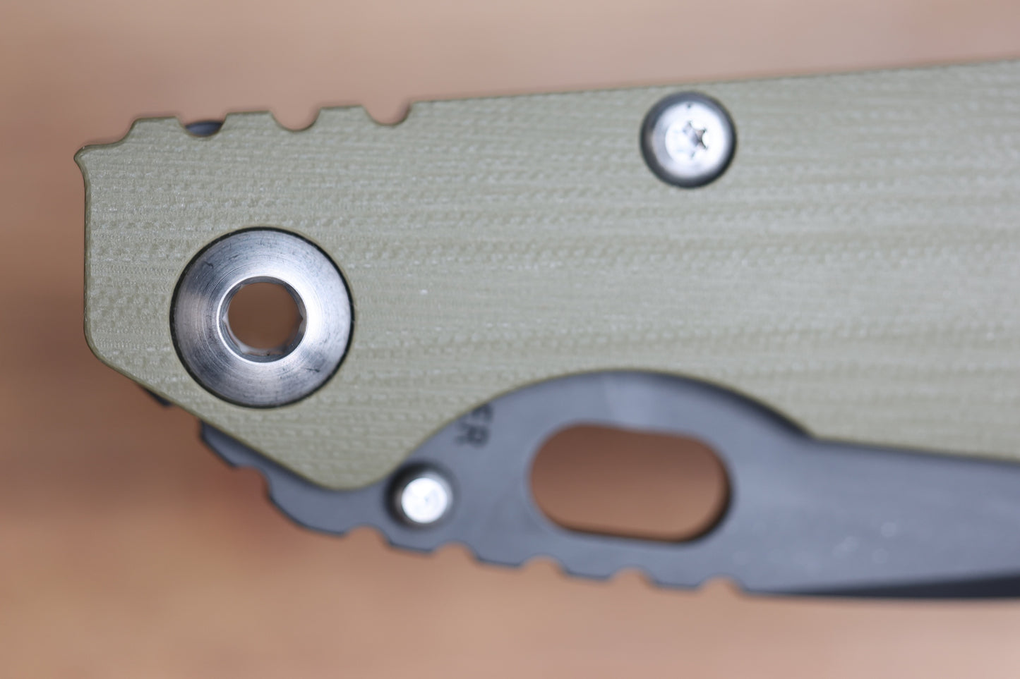 STRIDER KNIVES SNG CC - DROP POINT PD#1 BLADE - TITANIUM/OD GREEN G10 HANDLE