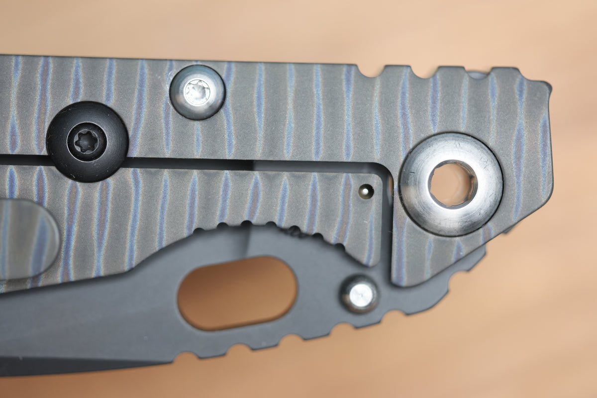 STRIDER KNIVES SNG CC - DROP POINT PD#1 BLADE - TITANIUM/OD GREEN G10 HANDLE