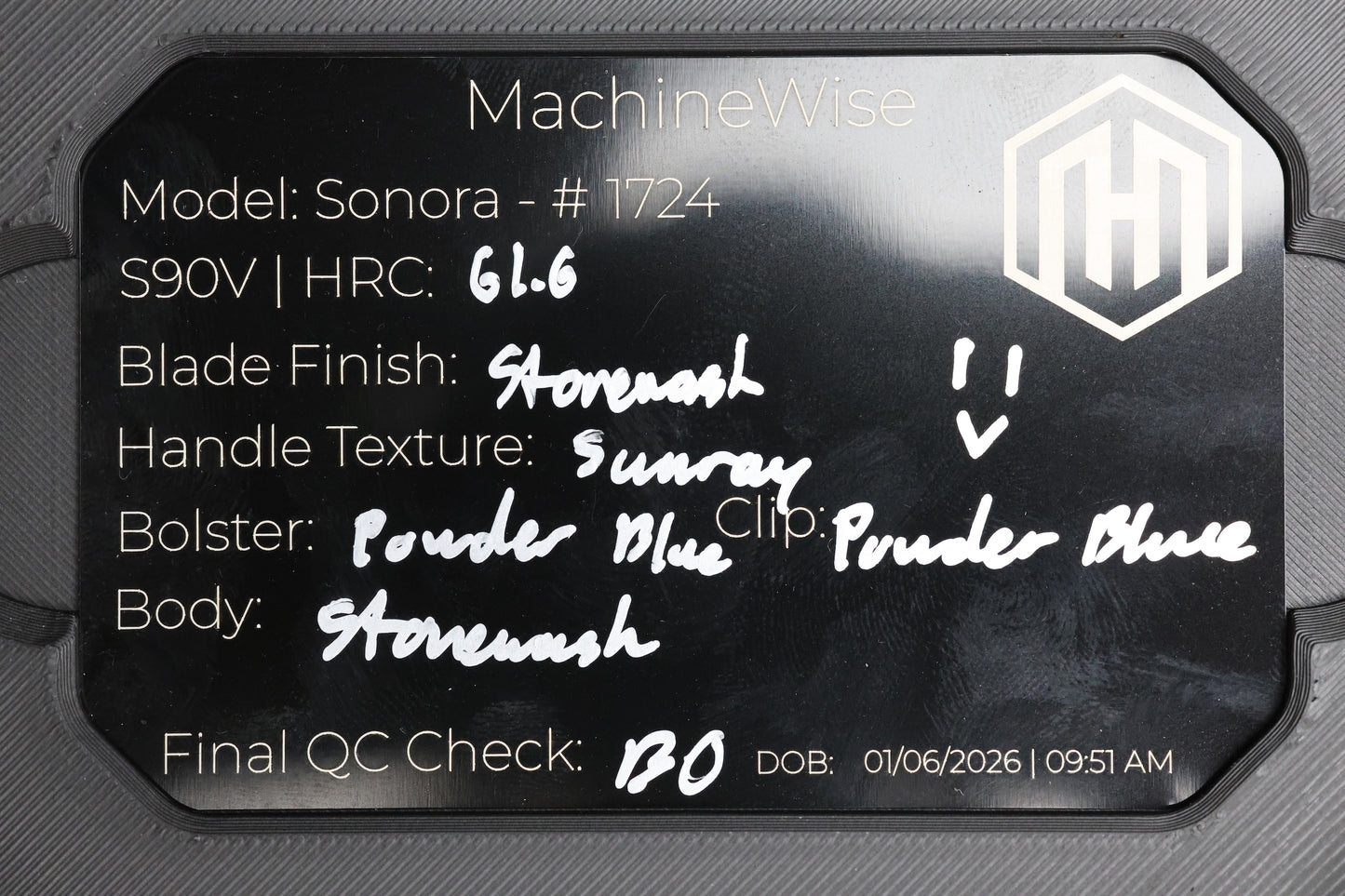 MACHINEWISE SONORA #1724 INTEGRAL S90V BLADE