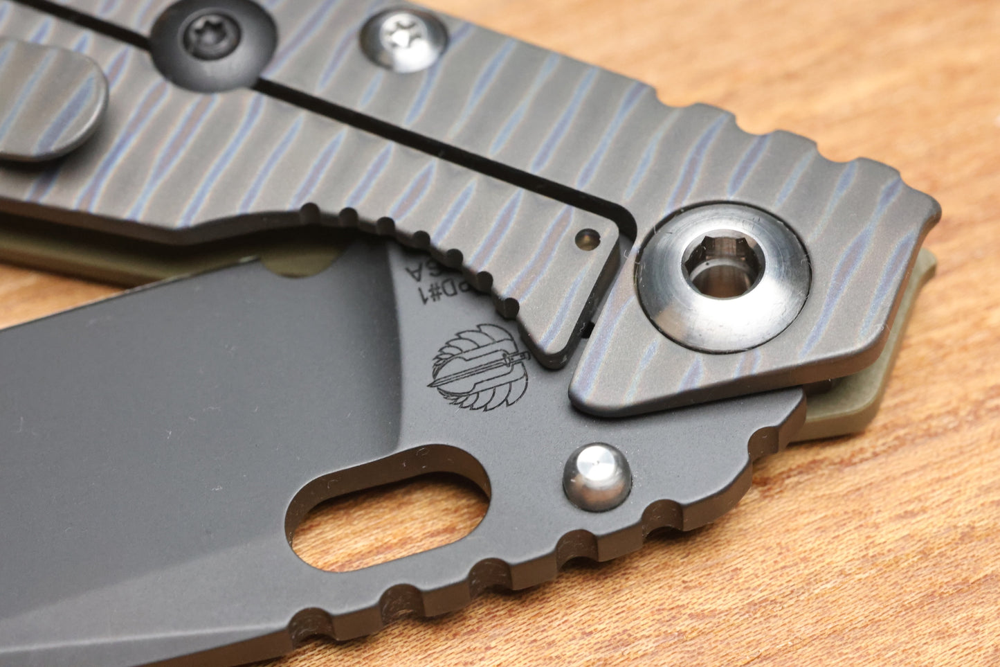 STRIDER KNIVES SNG CC - DROP POINT PD#1 BLADE - TITANIUM/OD GREEN G10 HANDLE
