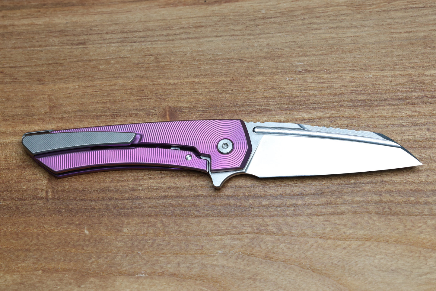 MACHINEWISE MOJAVE #920 PINK FINISH EPICENTER TI AND S90V BLADE
