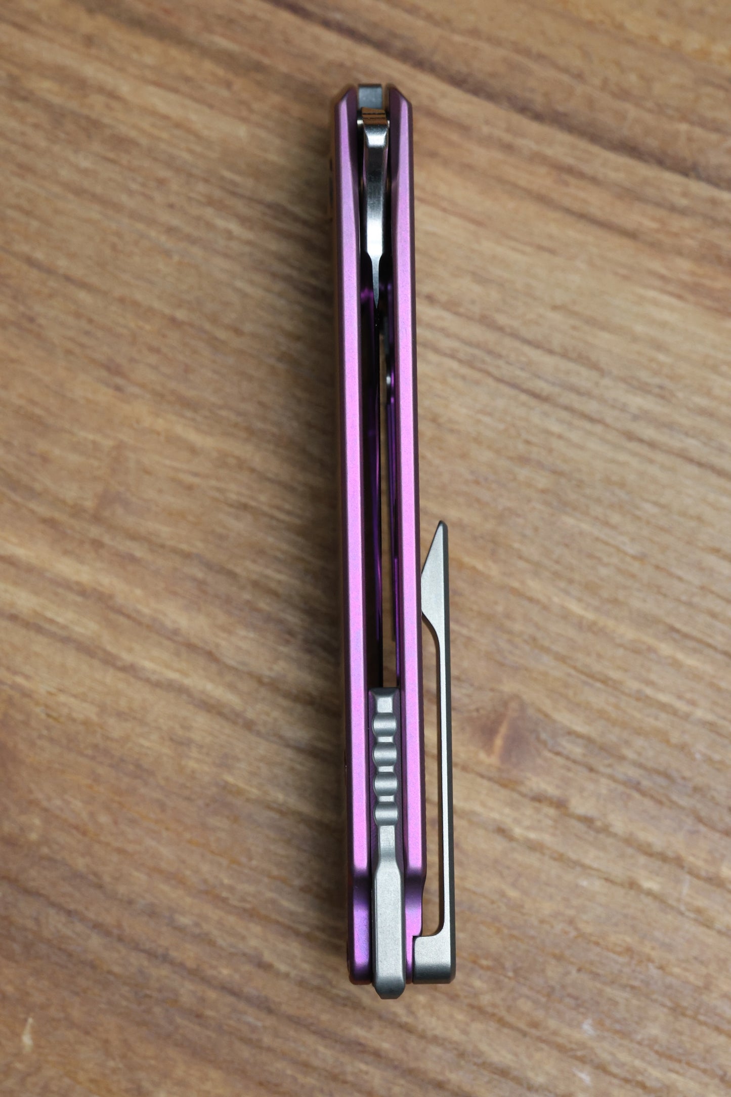 MACHINEWISE MOJAVE #920 PINK FINISH EPICENTER TI AND S90V BLADE