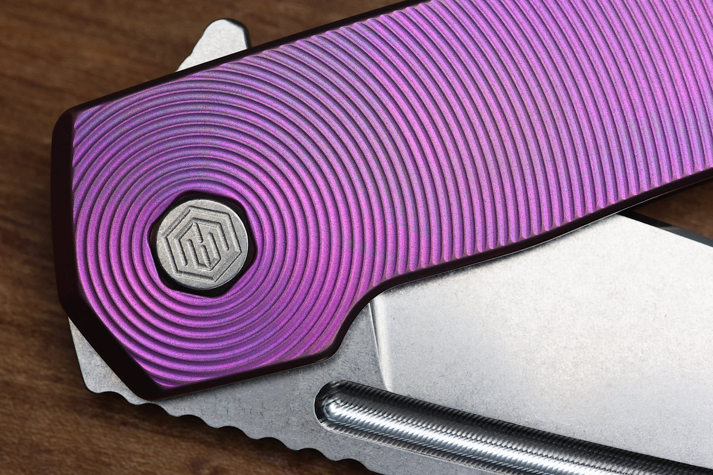 MACHINEWISE MOJAVE #920 PINK FINISH EPICENTER TI AND S90V BLADE