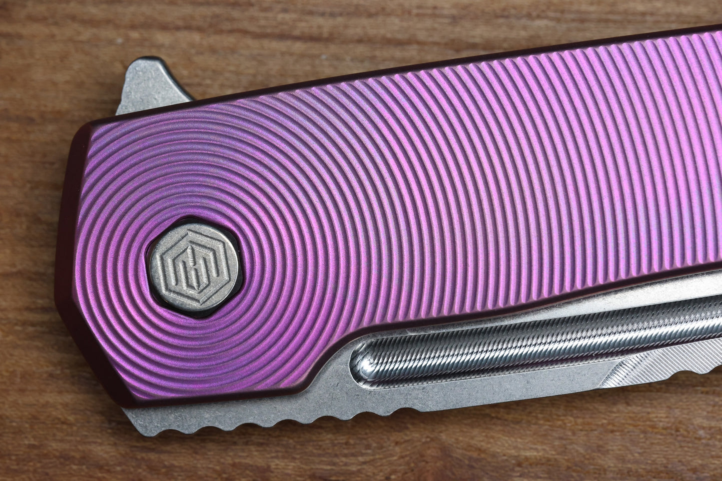 MACHINEWISE MOJAVE #920 PINK FINISH EPICENTER TI AND S90V BLADE