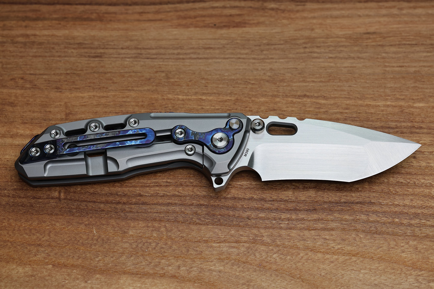 REATE T1000 V2 FLIPPER MILLED TITANIUM W/ ZIRCUTI & RECURVE M390