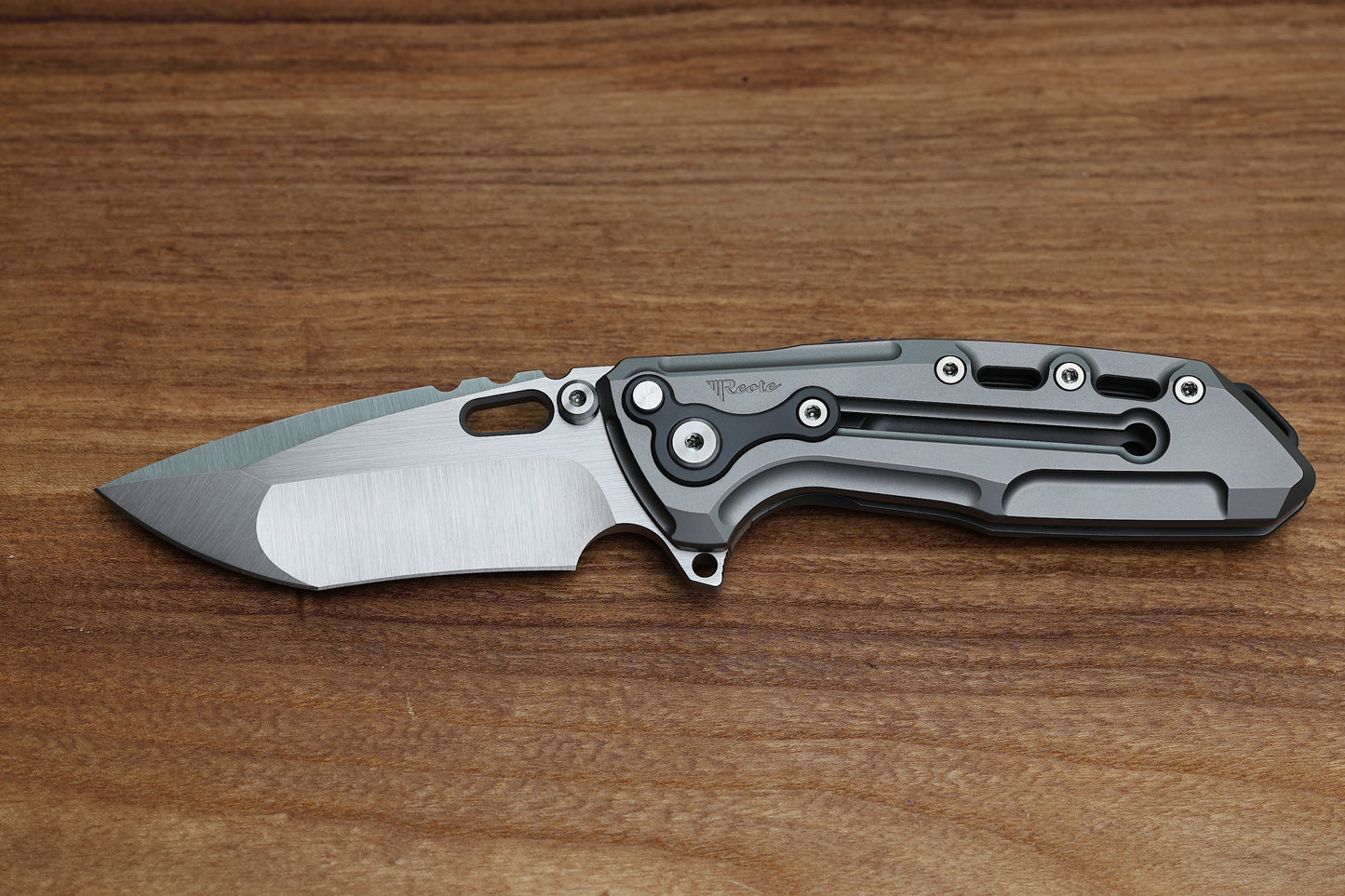 REATE T1000 V2 FLIPPER MILLED TITANIUM W/ ZIRCONIUM & RECURVE M390